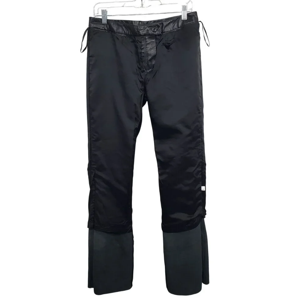 Express Juniors Size 7 8 Pants Leather Flared Vintage Retro Pockets Lined NWT - Picture 3 of 11